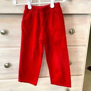 The Bailey Boys 2T Red Corduroy Pants